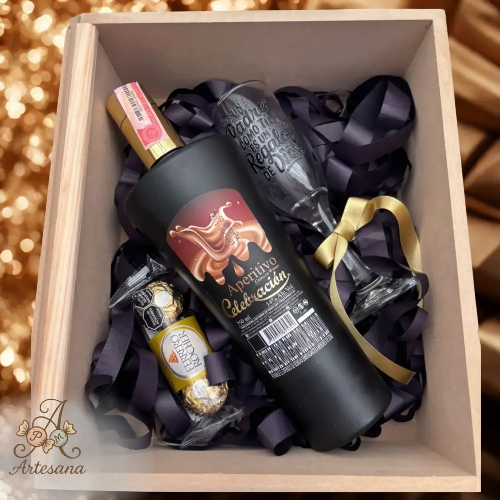 🥂 Set “Celebración Dorada” – Aperitivo & Chocolate 🍫✨