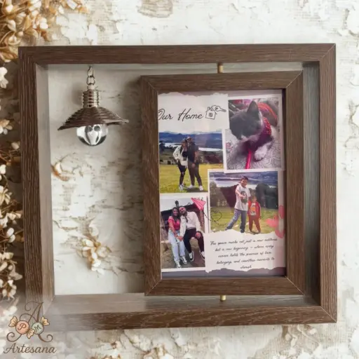 Portarretratos Giratorio con Luz 📸✨🕯️